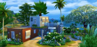 maison moderne sims 4 construction container