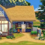 construction sims 4 starter chaumière campagne