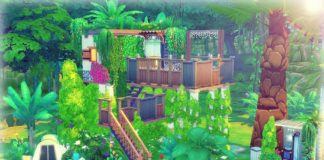 sims 4 construction maison pilotis Selvadorada jungle