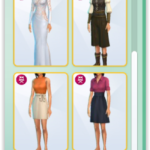 tenues complètes 2 sims 4 heure de gloire