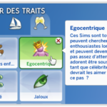 egocentrique sims 4 trait