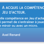 compétence jeu d'acteur sims 4